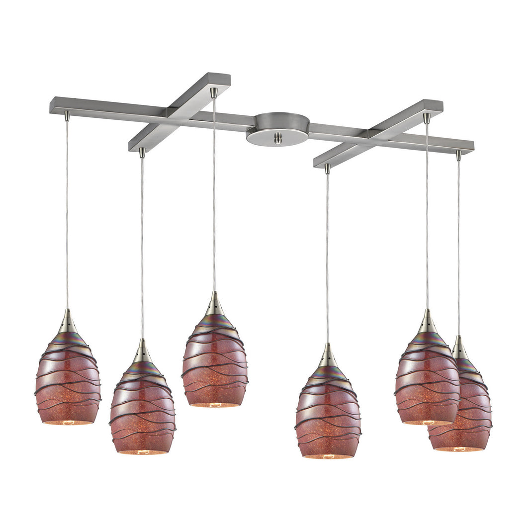 Elk Lighting - 31668/6 - Six Light Pendant - Vines