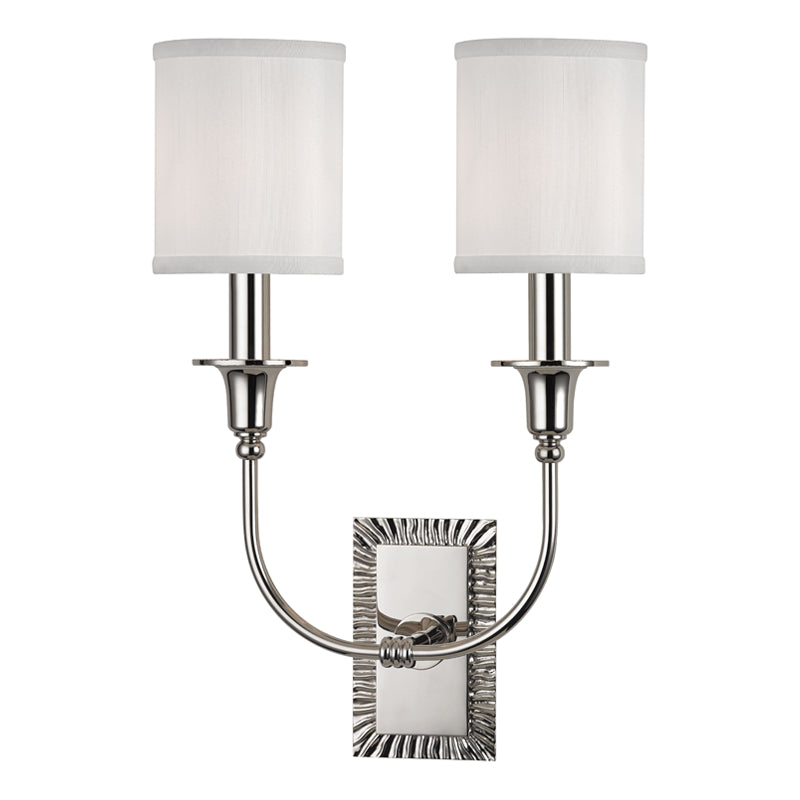 Hudson Valley - 8082-PN - Two Light Wall Sconce - Dover