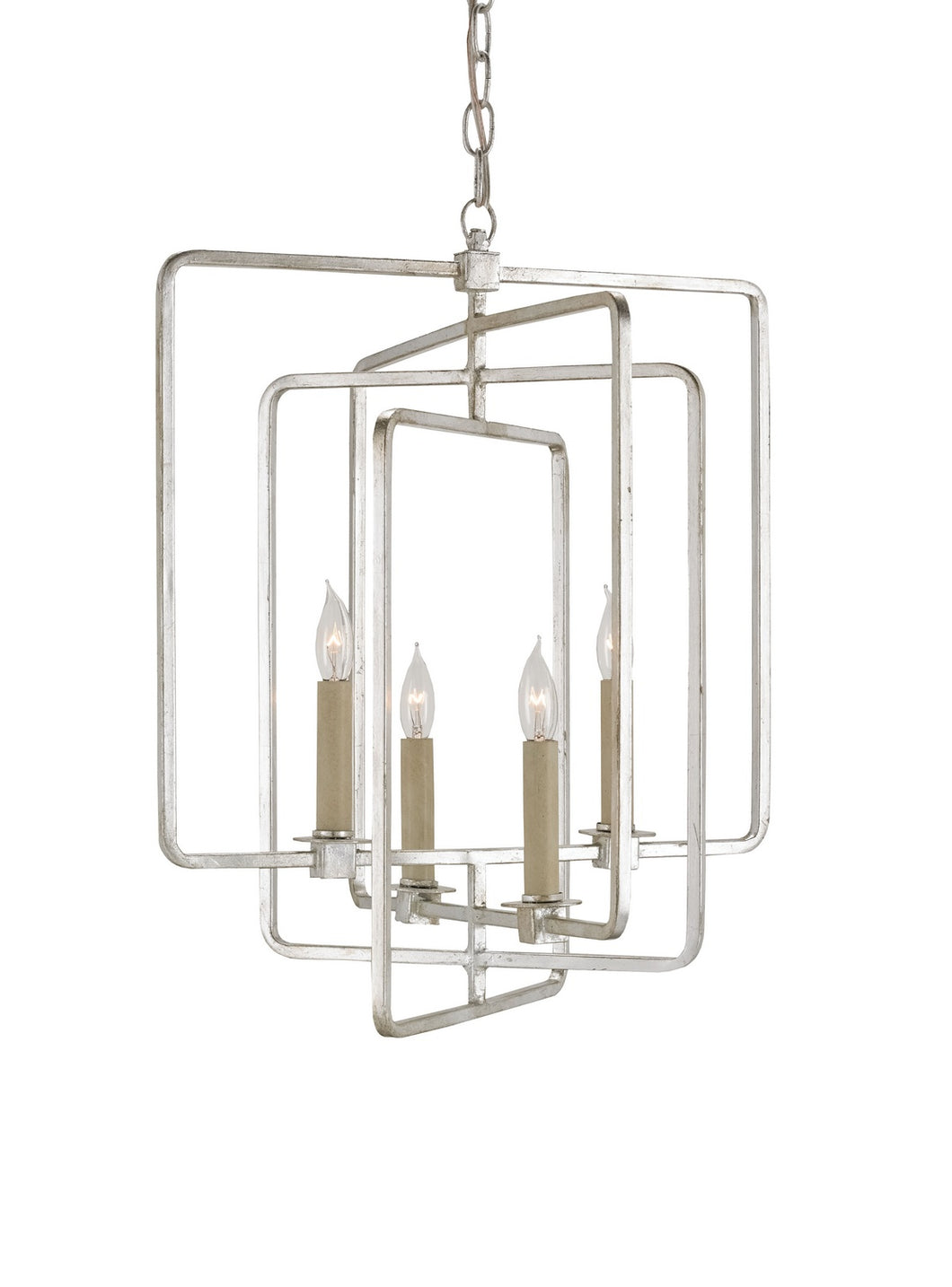 Currey and Company - 9743 - Four Light Chandelier - Metro