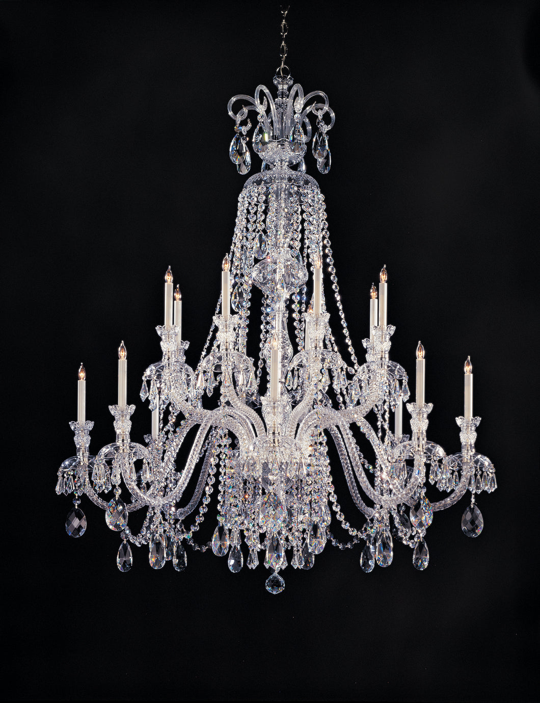 Crystorama - 5028-CH-CL-MWP - 16 Light Chandelier - Traditional Crystal