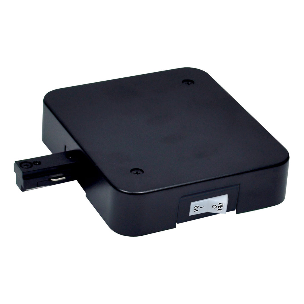 Nora Lighting - NT-348B/1A - T-Bar Live End Feed W/ Current Limiter, 1 Amps, 1 Circuit Track - 1-Circuit Track