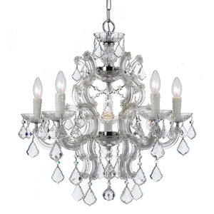 Crystorama - 4335-CH-CL-MWP - Six Light Chandelier - Maria Theresa