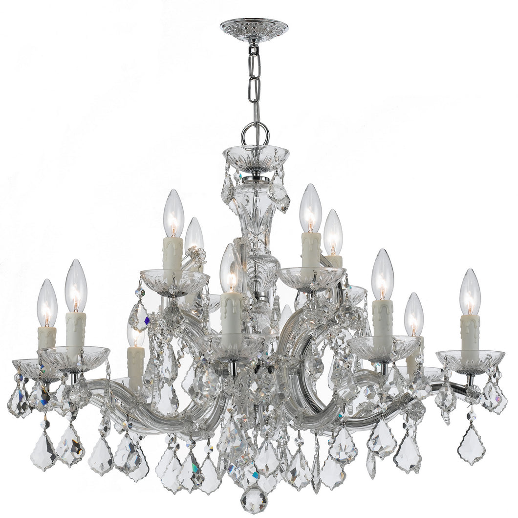 Crystorama - 4379-CH-CL-S - 12 Light Chandelier - Maria Theresa