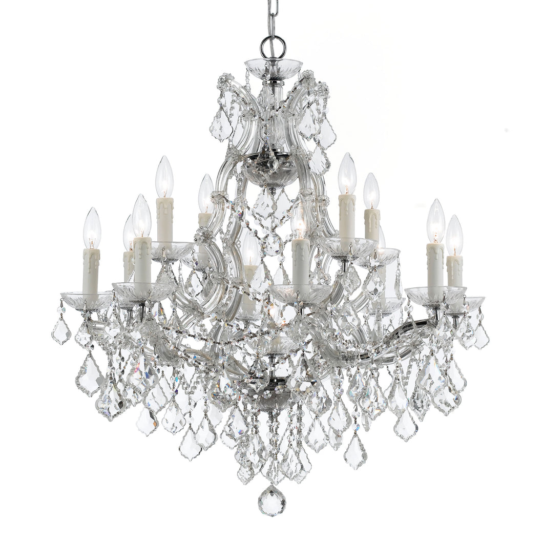 Crystorama - 4412-CH-CL-I - 13 Light Chandelier - Maria Theresa