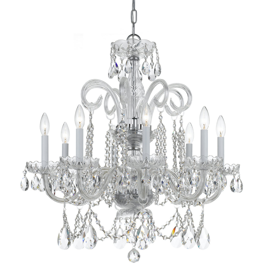 Crystorama - 5008-CH-CL-SAQ - Eight Light Chandelier - Traditional Crystal