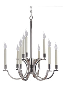 Craftmade - 40429-PLN - Nine Light Chandelier - Crescent