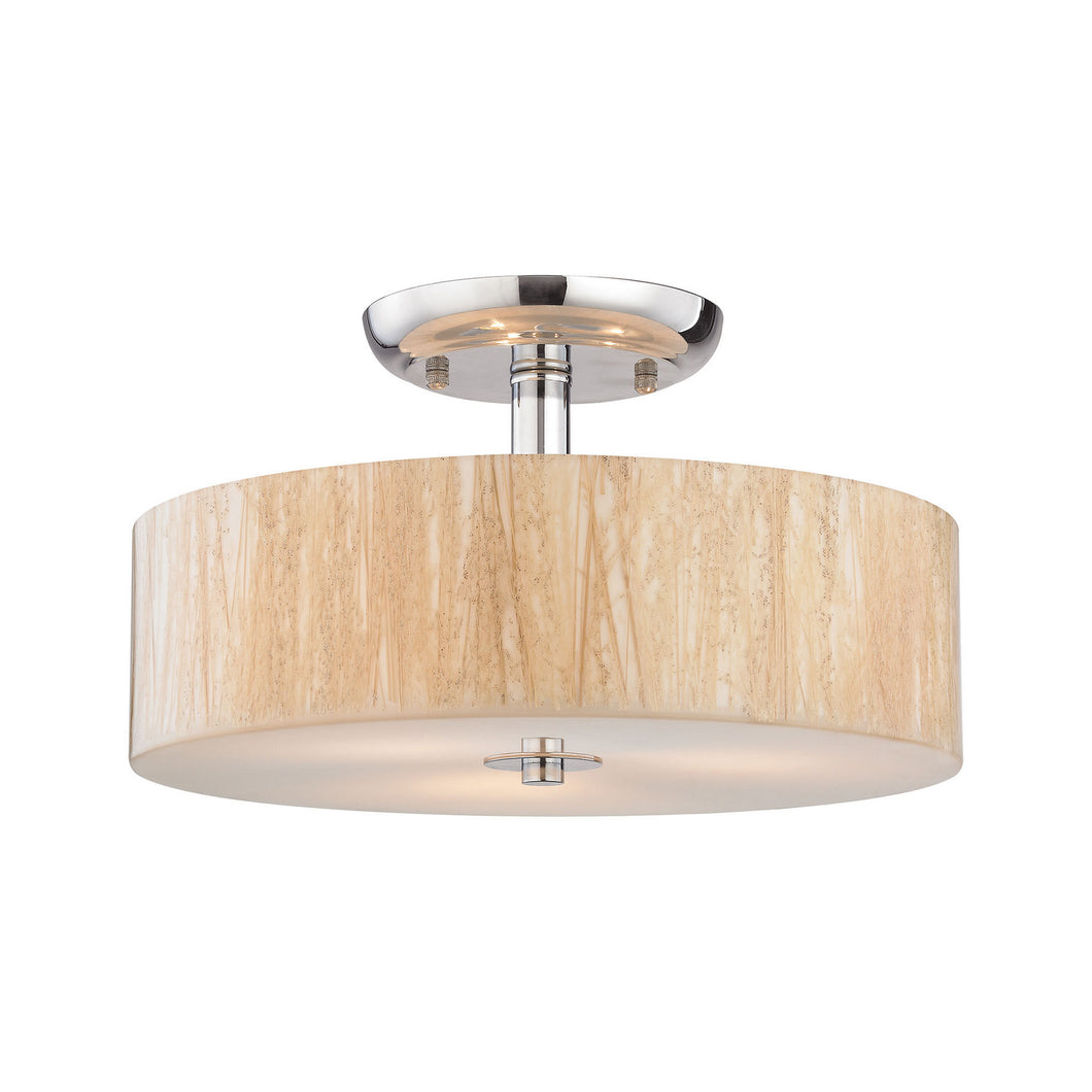 Elk Lighting - 19038/3 - Three Light Semi Flush Mount - Modern Organics