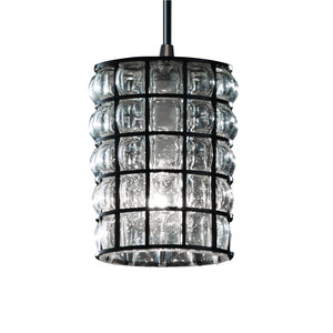 Justice Designs - WGL-8815-10-GRCB-DBRZ - Pendant - Wire Glass