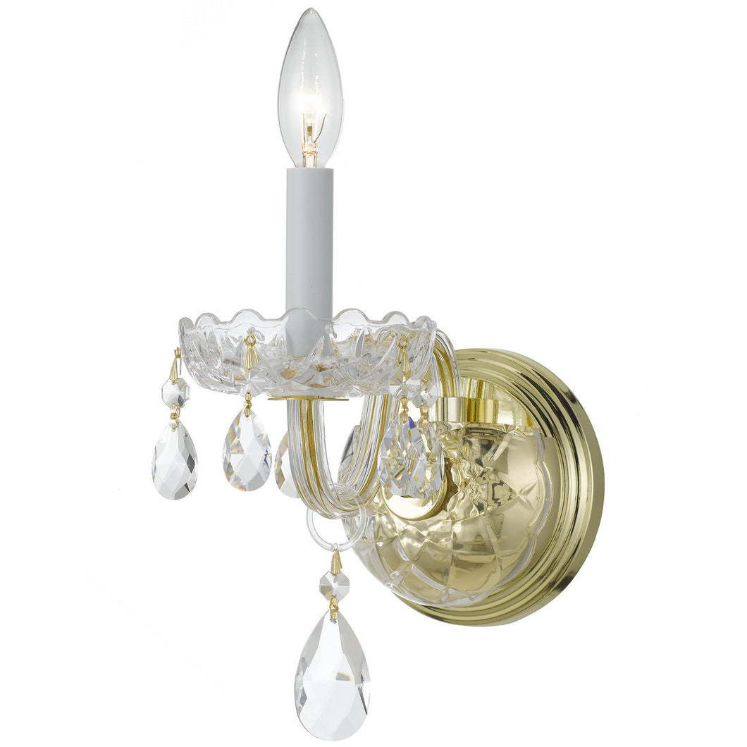 Crystorama - 1031-PB-CL-S - One Light Wall Mount - Traditional Crystal