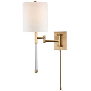 Hudson Valley - 9421-AGB - One Light Wall Sconce - Englewood