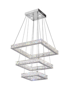 CWI Lighting - 5635P21ST-3S (Clear) - LED Chandelier - Florence
