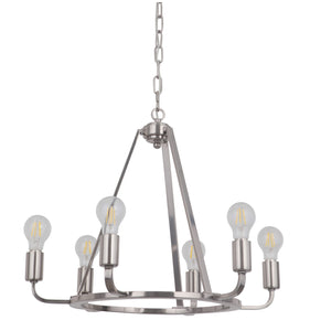 Craftmade - 45926-PLN - Six Light Chandelier - Arc