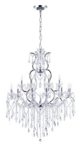 CWI Lighting - 8398P44C-19 (Clear) - 19 Light Chandelier - Abby