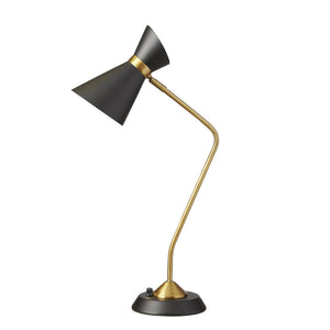 Dainolite Ltd - 1679T-BK-VB - One Light Table Lamp - Mid Century Modern