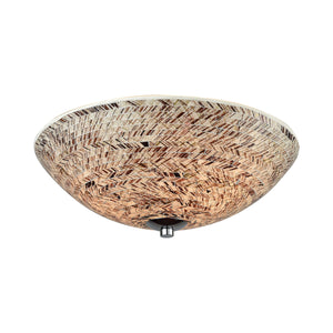 Elk Lighting - 10730/3 - Three Light Flush Mount - Crosshatch