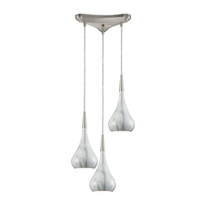 Elk Lighting - 31340/3MB - Three Light Pendant - Lindsey