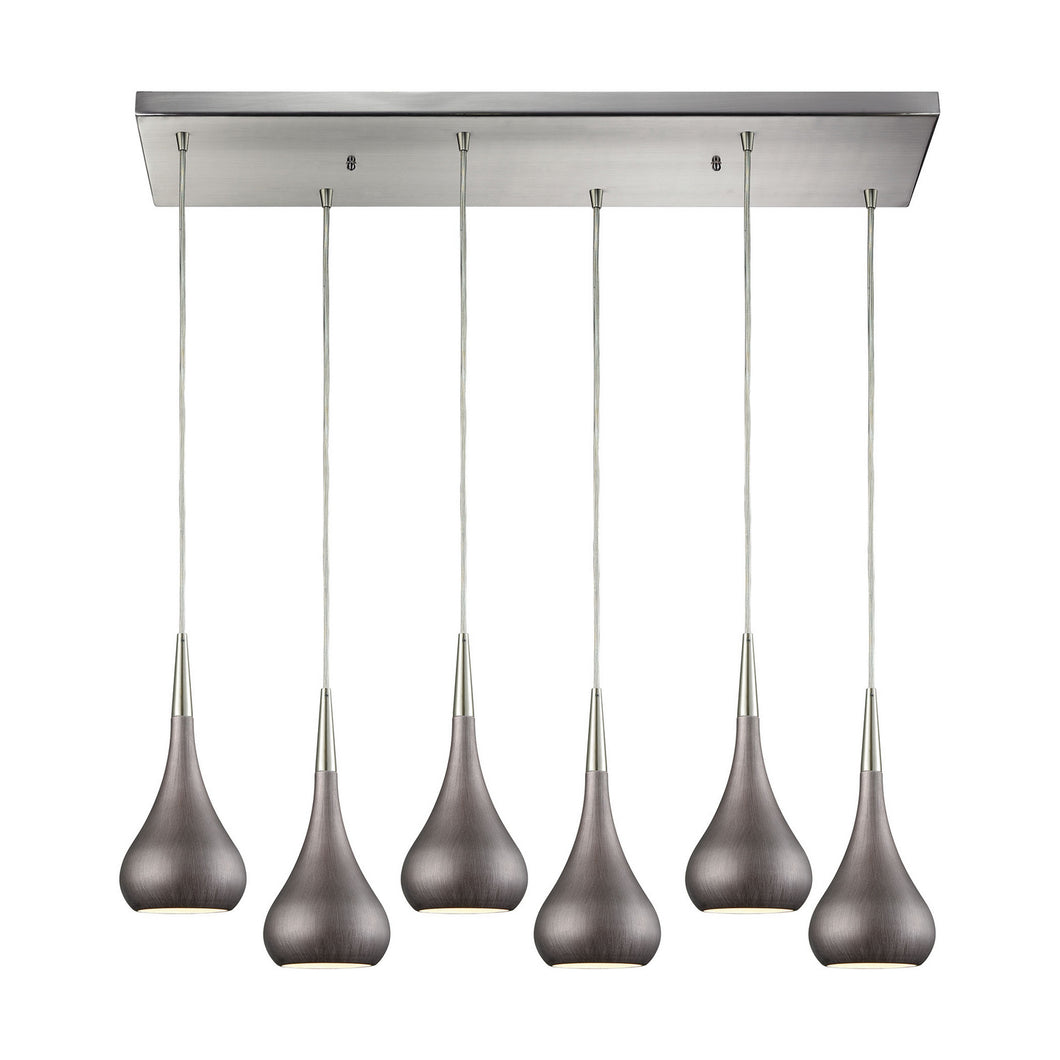 Elk Lighting - 31340/6RC-WZ - Six Light Pendant - Lindsey