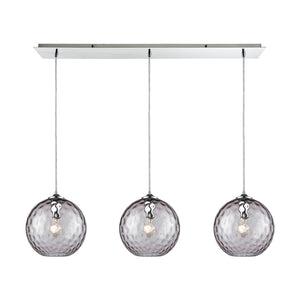 Elk Lighting - 31380/3LP-PRP - Three Light Pendant - Watersphere