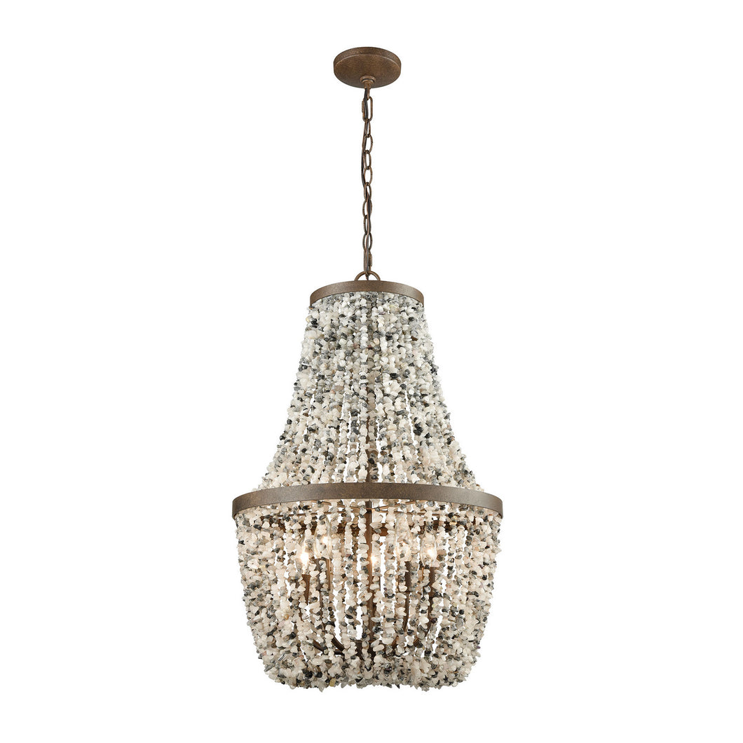 Elk Lighting - 65308/5 - Five Light Chandelier - Agate Stones