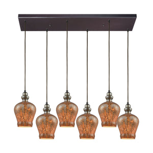 Elk Lighting - 85100/6RC - Six Light Pendant - Sojourn