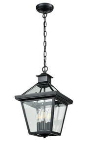 DVI Lighting - DVP34175BK-CL - Four Light Outdoor Hanging Lantern - Manor House