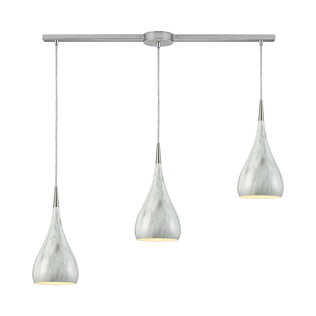 Elk Lighting - 31341/3L-MB - Three Light Pendant - Lindsey