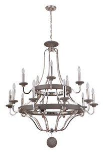 Craftmade - 36515-PLNGRW - 15 Light Chandelier - Ashwood