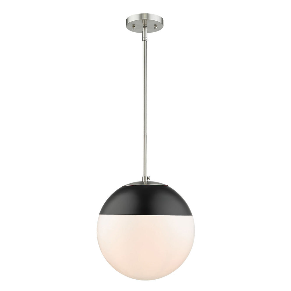 Golden - 3218-L PW-BLK - One Light Pendant - Dixon