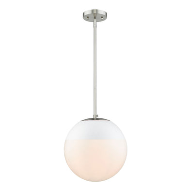 Golden - 3218-L PW-WHT - One Light Pendant - Dixon