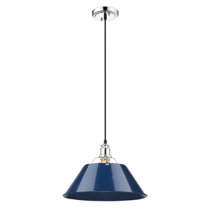 Golden - 3306-L CH-NVY - One Light Pendant - Orwell