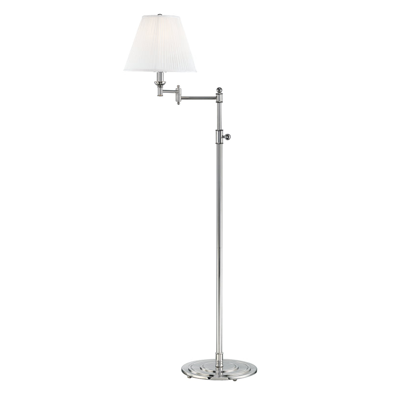 Hudson Valley - MDSL601-PN - One Light Floor Lamp - Signature No.1