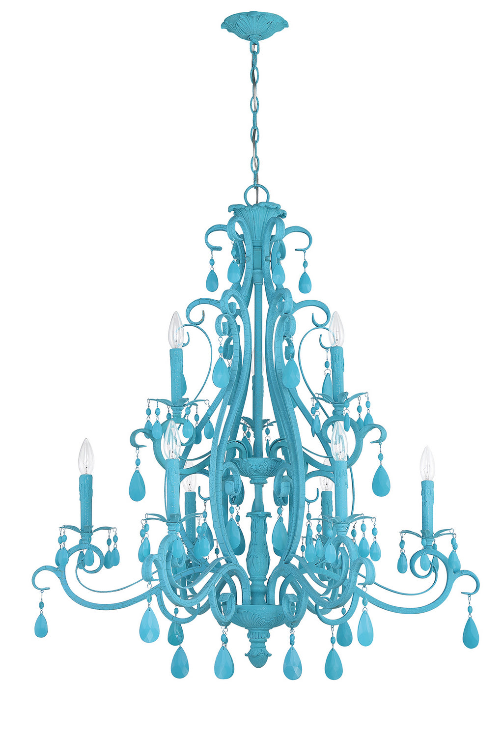 Craftmade - 25629-TQ - Nine Light Chandelier - Englewood