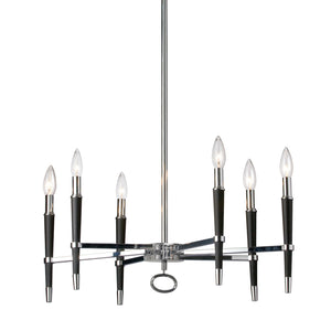 Dainolite Ltd - LAN-246C-PC - Six Light Chandelier - Langford