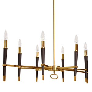 Dainolite Ltd - LAN-408HC-VB - Eight Light Chandelier - Langford