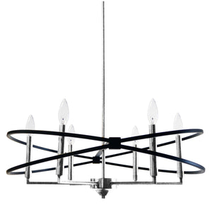 Dainolite Ltd - PAL-276C-PC-MB - Six Light Chandelier - Paloma