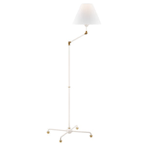 Hudson Valley - MDSL110-AGB/WH - One Light Floor Lamp - Classic No.1