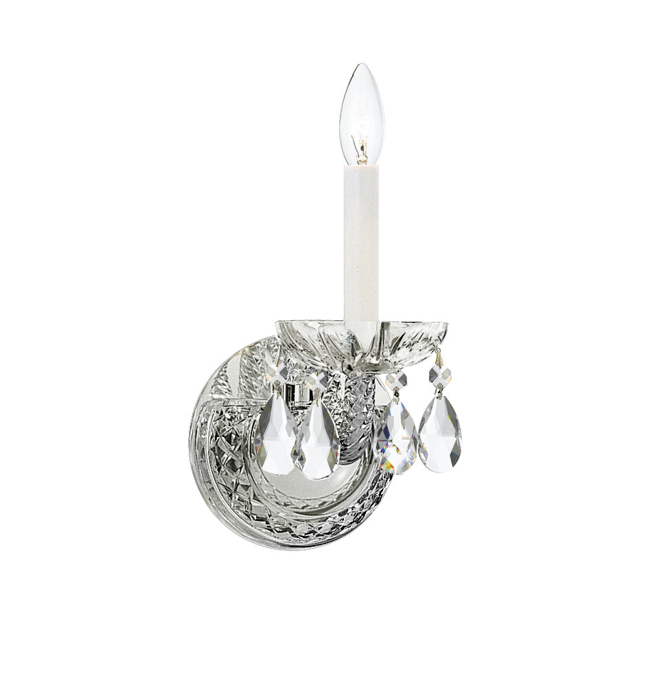 Crystorama - 1121-CH-CL-MWP - One Light Wall Mount - Traditional Crystal