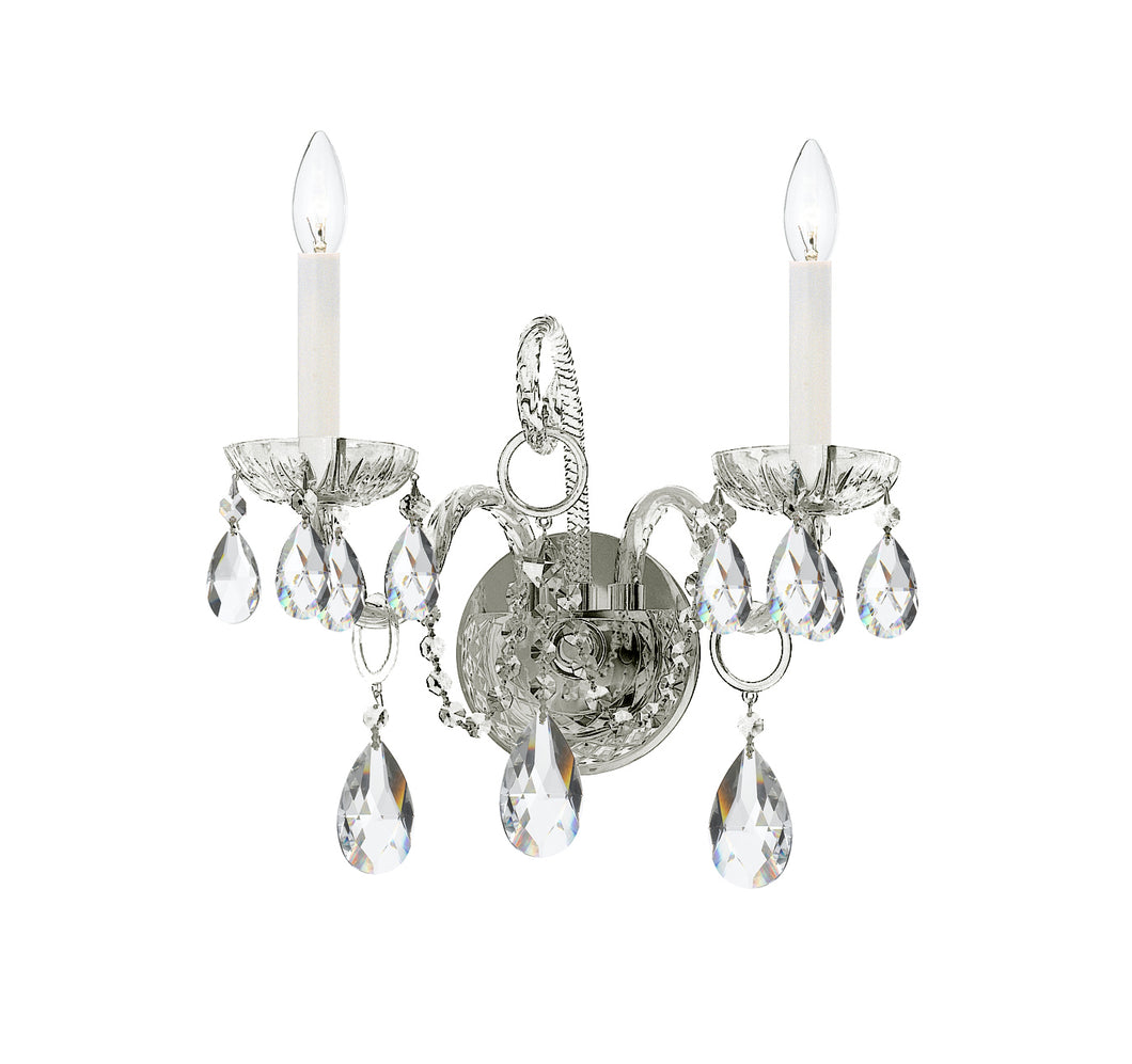 Crystorama - 1122-CH-CL-S - Two Light Wall Mount - Traditional Crystal