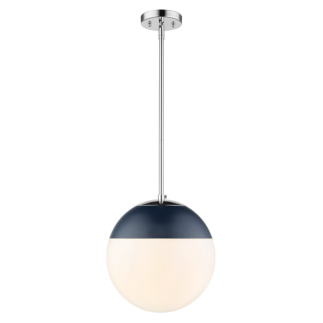 Golden - 3218-L CH-MNVY - One Light Pendant - Dixon