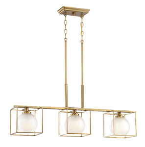 Designers Fountain - 94538-BG - Three Light Island Chandelier - Cowen