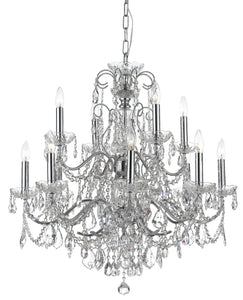 Crystorama - 3228-CH-CL-I - 12 Light Chandelier - Imperial
