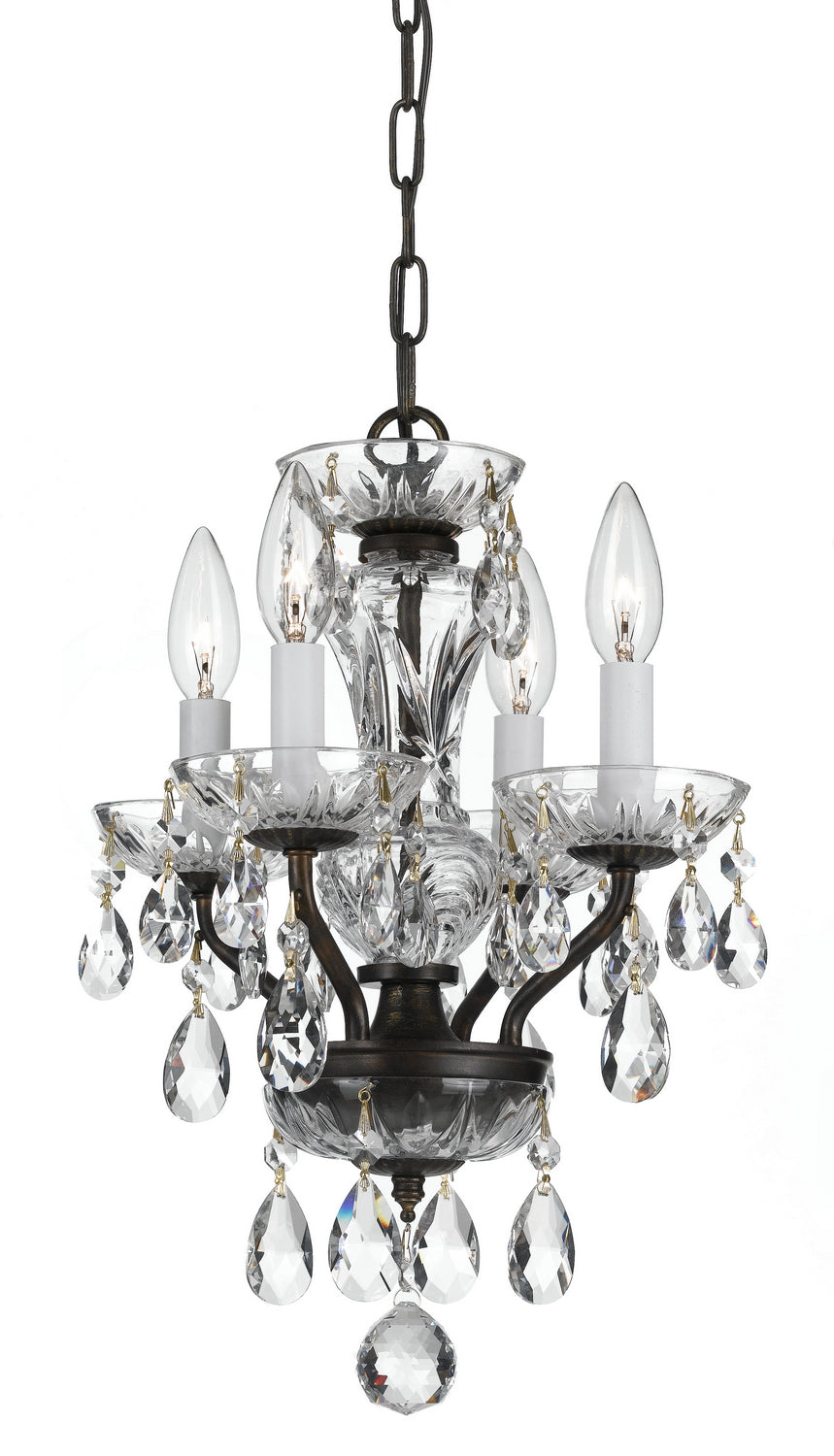 Crystorama - 5534-EB-CL-S - Four Light Chandelier - Traditional Crystal