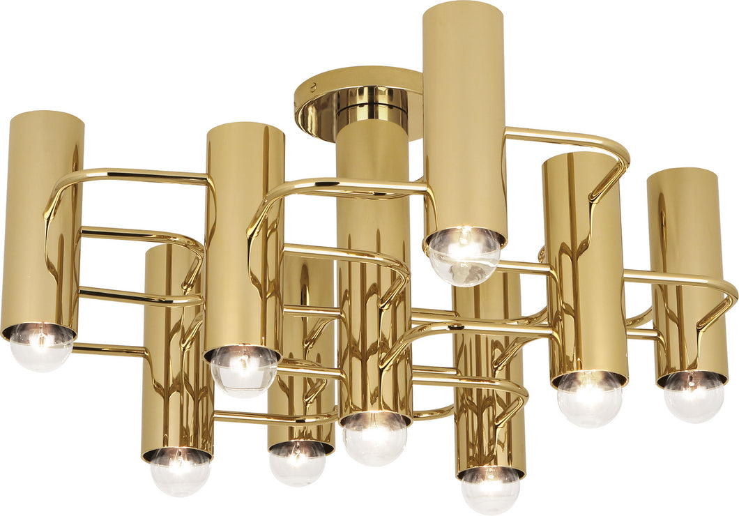 Robert Abbey - 804 - Nine Light Flushmount - Jonathan Adler Milano