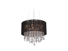 Load image into Gallery viewer, Beverly Dr. 12 Light Dual Mount/Flush &amp; Hanging in Black Silk String